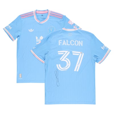 Maximiliano Falcón Inter Miami CF Autographed Fanatics Authentic Match-Used #37 Blue Jersey from the 2025 MLS Season - Size XL