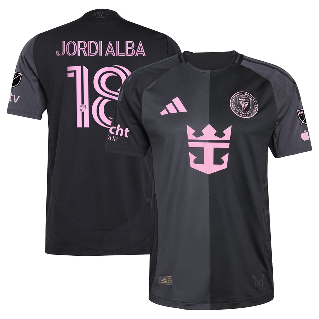 Jordi Alba Ramos Inter Miami CF adidas 2025 The Fortitude Kit Authentic Player Jersey - Black