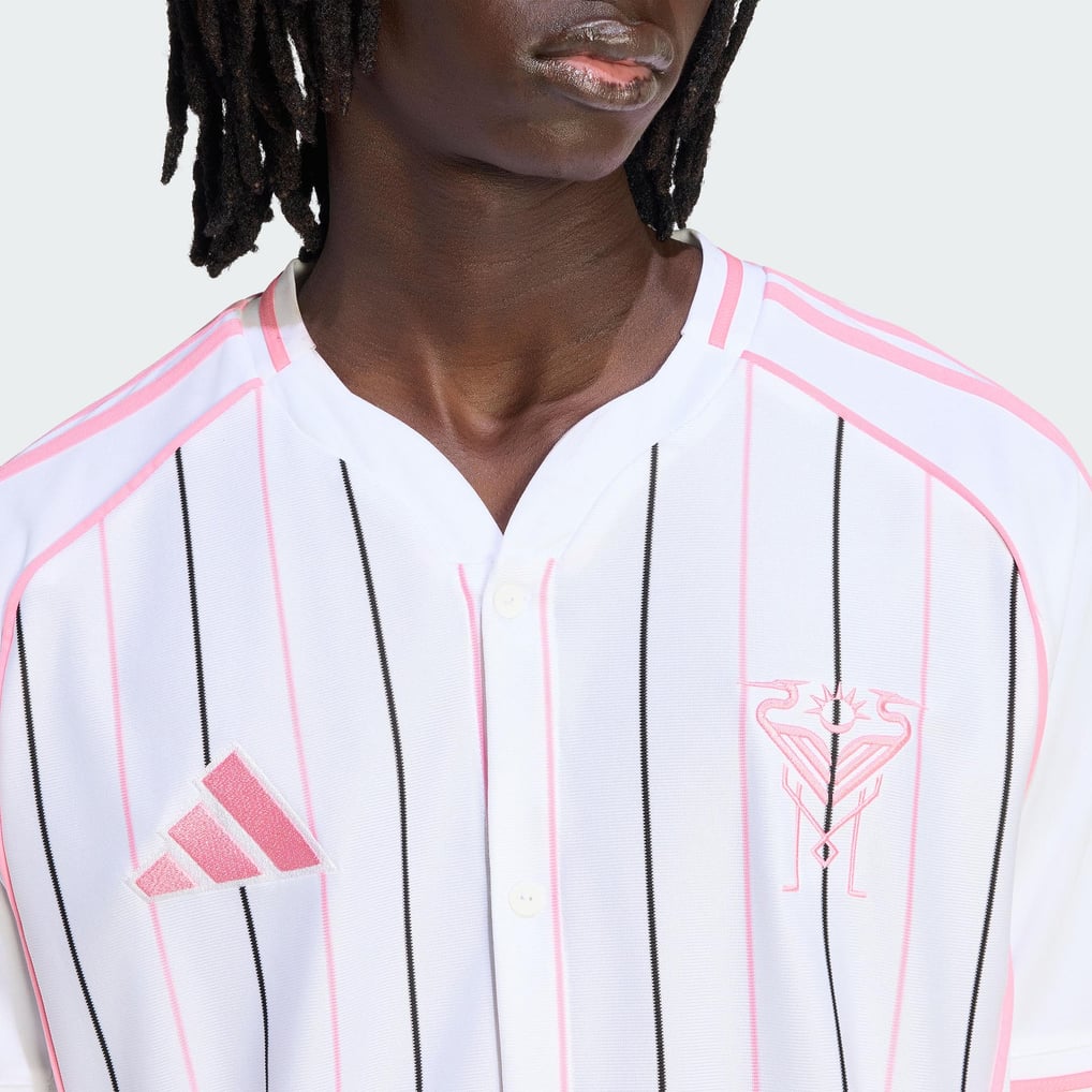 Inter Miami CF adidas Originals Full-Button Baseball Shirt - White