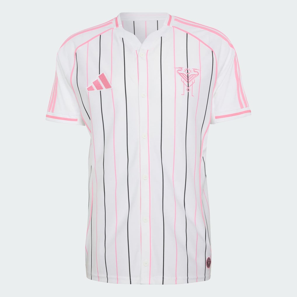  Inter Miami CF adidas Originals Full-Button Baseball Shirt - White