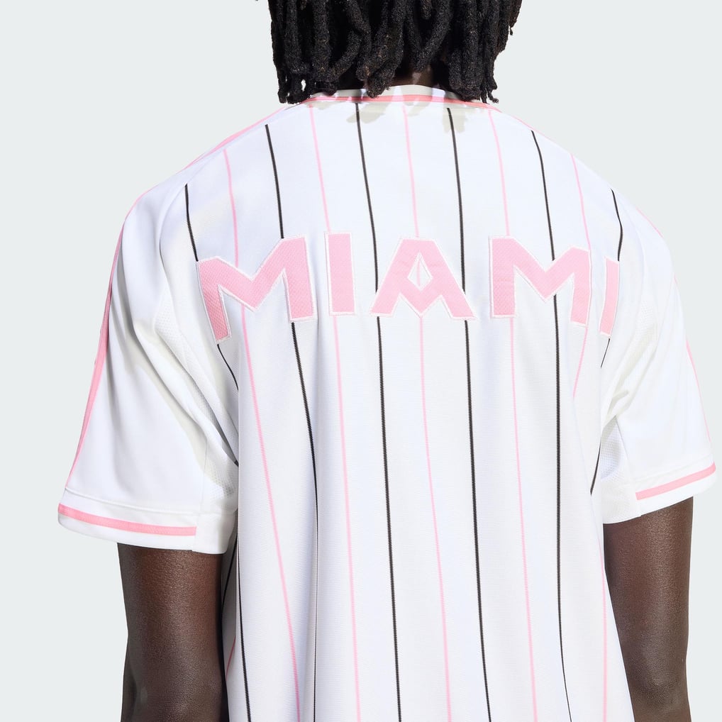  Inter Miami CF adidas Originals Full-Button Baseball Shirt - White