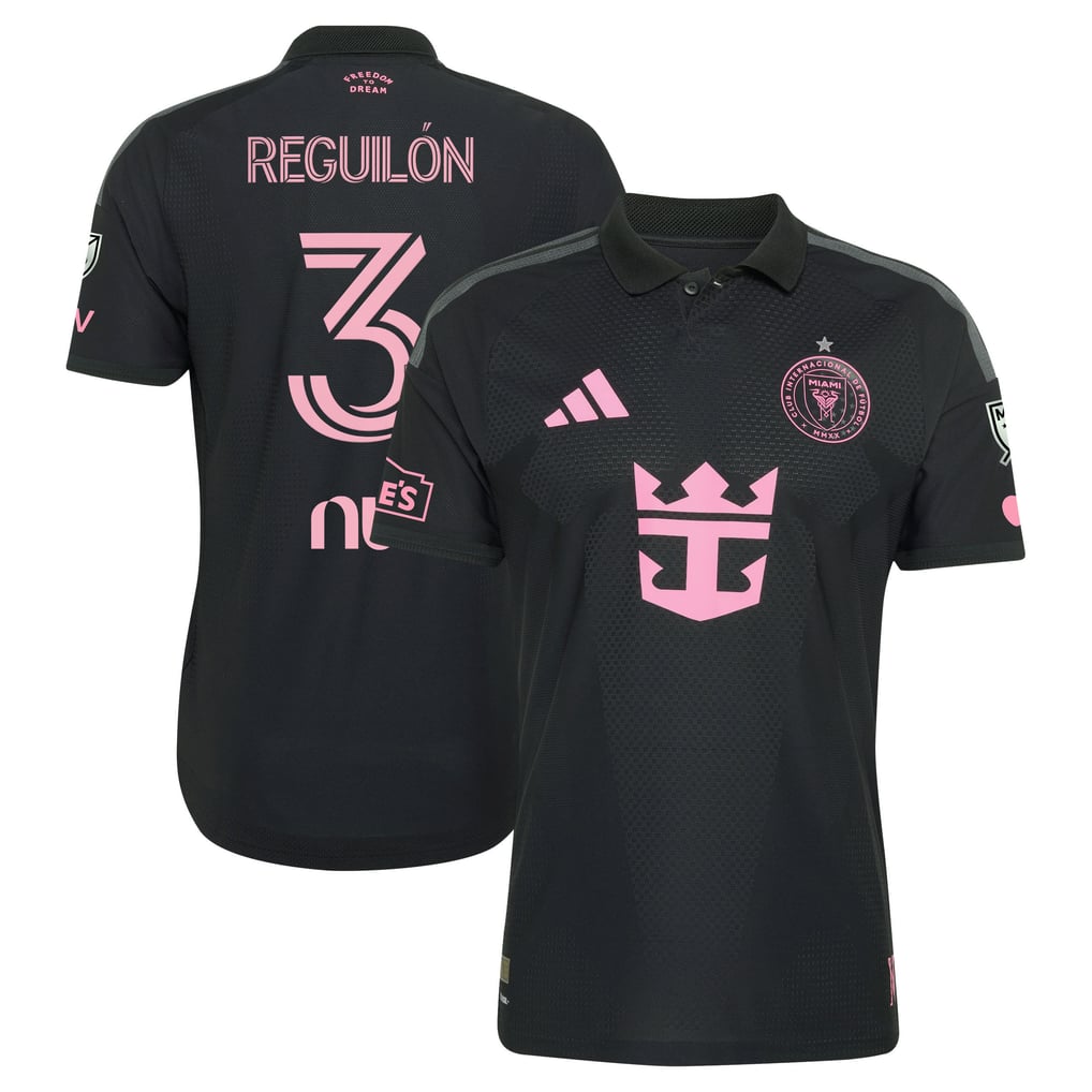 Sergio Reguilón Inter Miami CF adidas 2026 Presagio On-Field Authentic Patch Jersey - Black