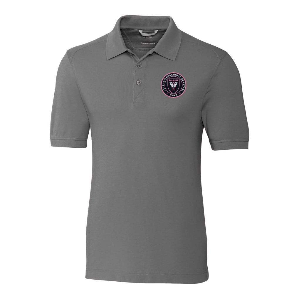 Inter Miami CF Cutter & Buck Advantage Eco Tri-Blend Pique Polo - Gray
