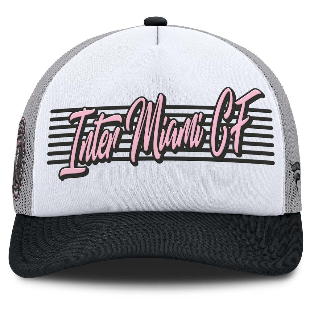 Inter Miami CF Fanatics On Deck A-Frame Trucker Adjustable Hat - White