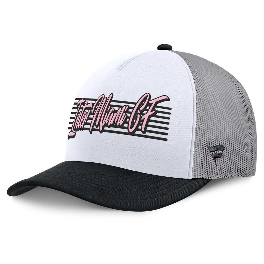 Inter Miami CF Fanatics On Deck A-Frame Trucker Adjustable Hat - White