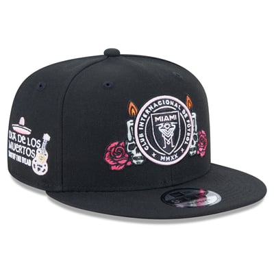  Inter Miami CF New Era Day of the Dead 9FIFTY Snapback Hat - Black