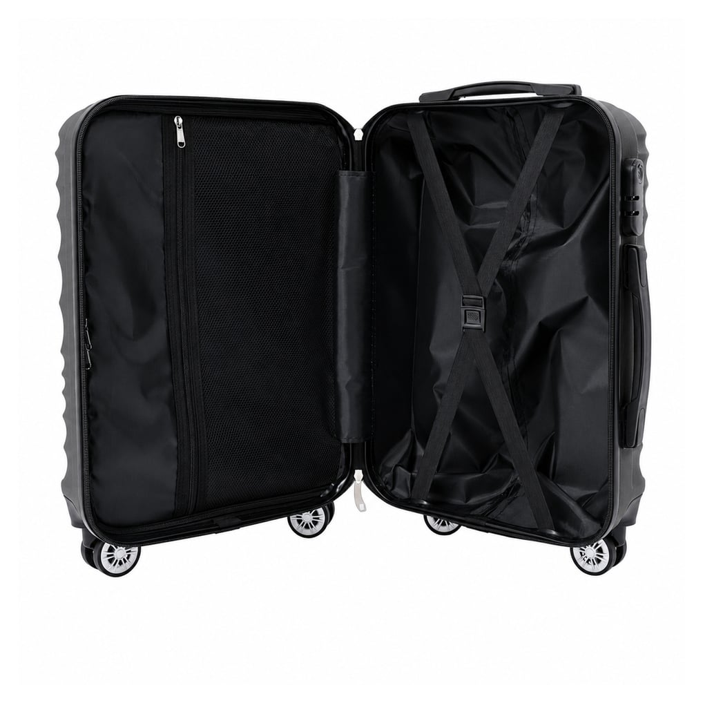 MOJO Inter Miami CF Black Carry-On Hardcase Spinner Luggage
