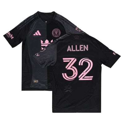 Noah Allen Inter Miami CF Autographed Fanatics Authentic Match-Used #32 Black Jersey from the 2025 MLS Season - Size M