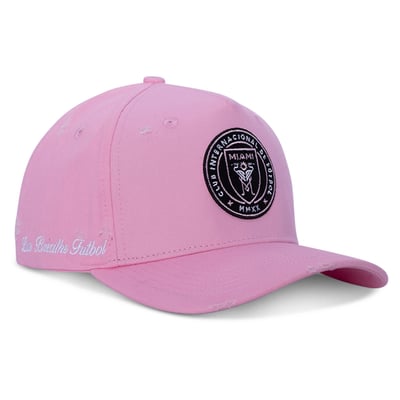 Inter Miami CF Live Breathe Futbol Unisex Distressed Snapback Hat - Pink