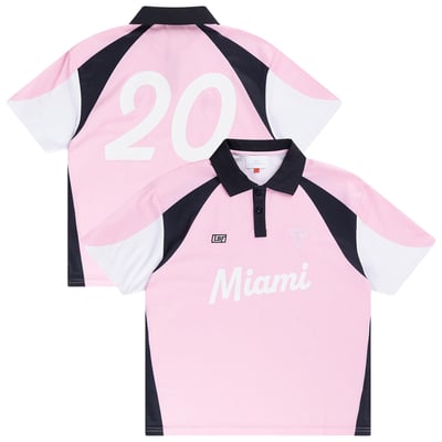 Inter Miami CF Live Breathe Futbol Unisex Scrum Mesh Polo - Pink