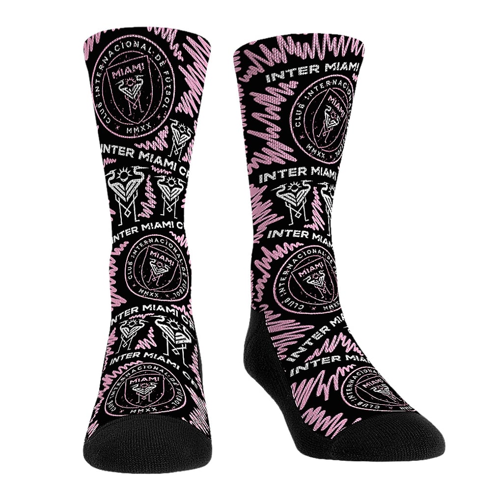  Inter Miami CF Rock Em Unisex Three-Pack Crew Socks Set - Pink