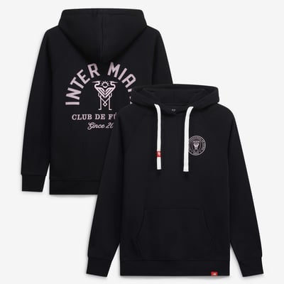 Inter Miami CF Sportiqe Unisex Olsen Tri-Blend Raglan Hoodie - Black