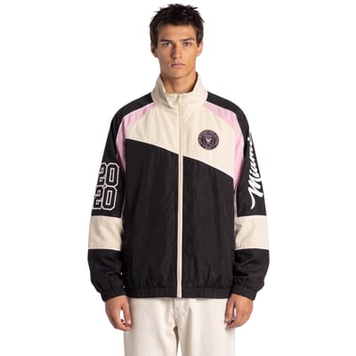 Inter Miami CF The Wild Collective Unisex Oversized Full-Zip Track Jacket - Black/Cream