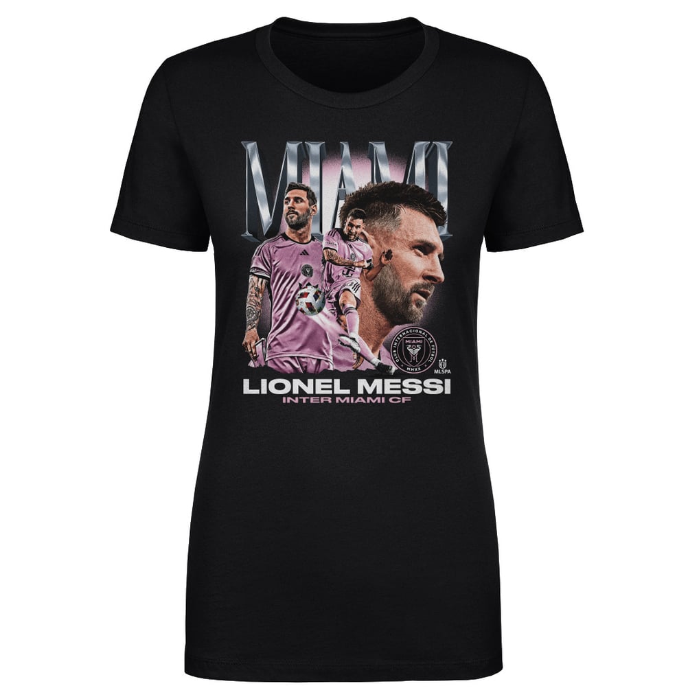 Lionel Messi Inter Miami CF 500 Level Women's Vintage T-Shirt - Black