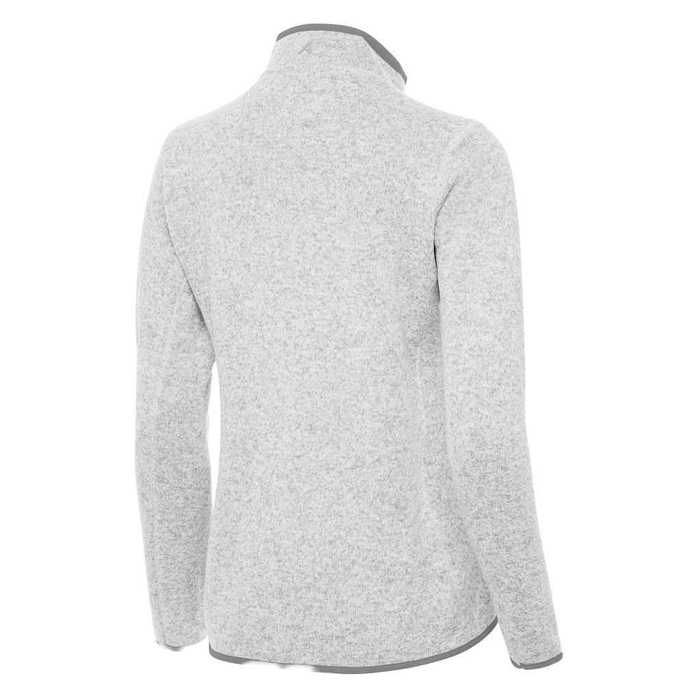  Inter Miami CF Antigua Women's 2025 MLS Cup Champions Fortune Half-Zip Sweatshirt - Heather Gray