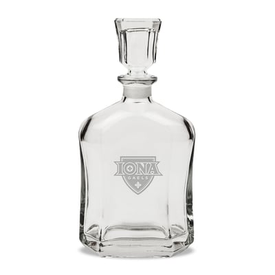 Iona University Gaels 23.75oz. Crystal Whisky Decanter