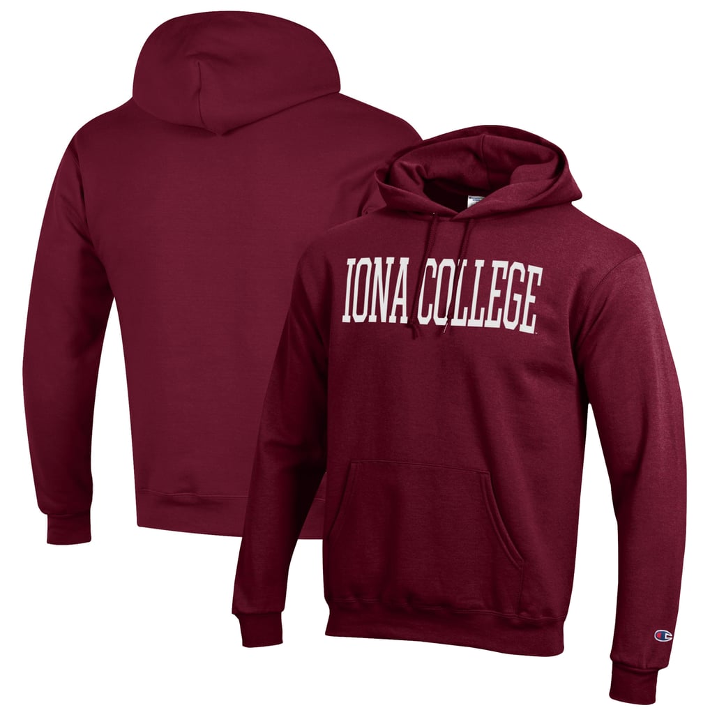 Iona University Gaels Champion Eco Powerblend Pullover Hoodie - Maroon