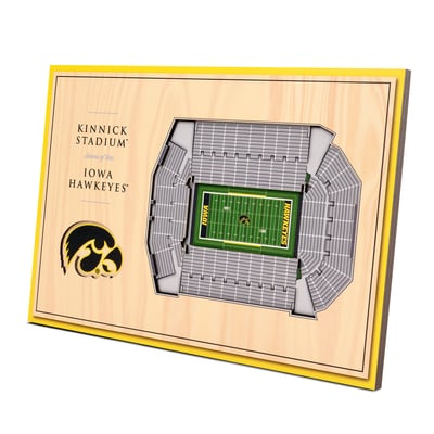 Iowa Hawkeyes Fanpoint 14'' x 10.5'' 3D StadiumView Desktop Display