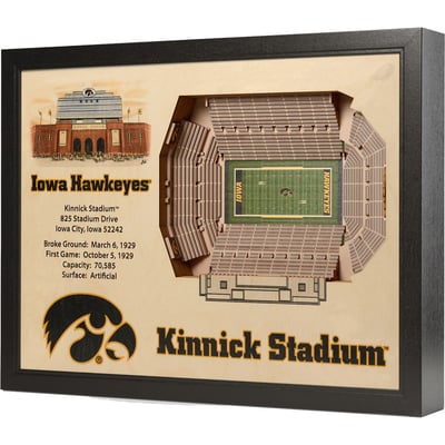 Iowa Hawkeyes Fanpoint 25.5" x 19.5" Kinnick Stadium Stadium Views Wall Art