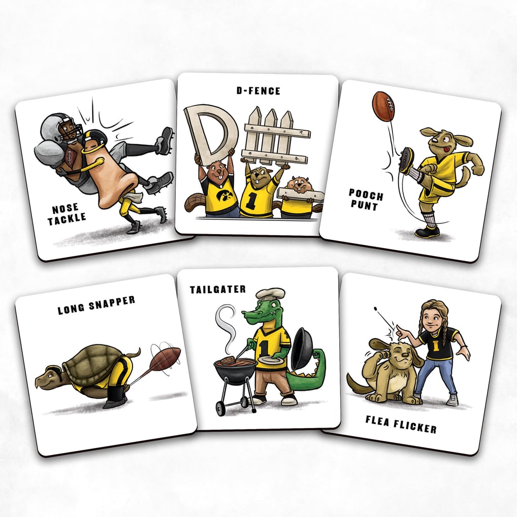 Fanpoint Iowa Hawkeyes Licensed Memory Match Game