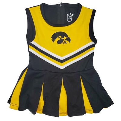  Little King Iowa Hawkeyes Infant Black Cheer Jumper