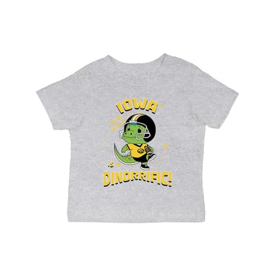 Iowa Hawkeyes Vive La Fete Infant Dinorrific T-Shirt - Gray