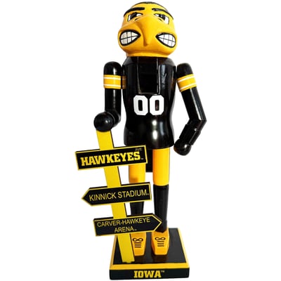Iowa Hawkeyes 12" Mascot Nutcracker
