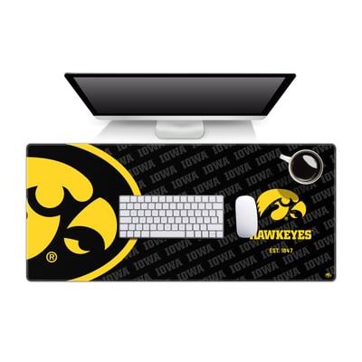 Iowa Hawkeyes 15.7" x 35.4" Logo Series Desk Pad
