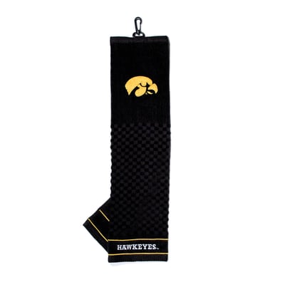 Iowa Hawkeyes 16" X 22" Tri-Fold Embroidered Scrubber Golf Towel