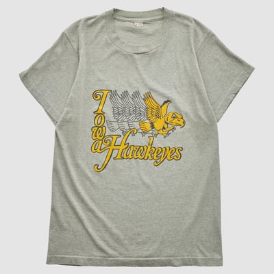 Iowa Hawkeyes 80s T-shirt - Heather Gray - S by Fanatics Real Vintage