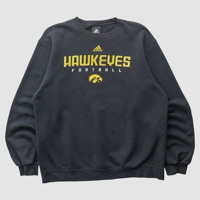 Iowa Hawkeyes Adidas 2010s Pullover Sweatshirt - Black - L by Fanatics Real Vintage