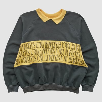 Iowa Hawkeyes AU Sportswear 90s Pullover Sweatshirt - Black - M by Fanatics Real Vintage