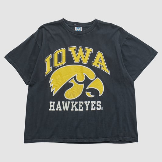 Iowa Hawkeyes Ebert 90s T-shirt - Black - XL by Fanatics Real Vintage