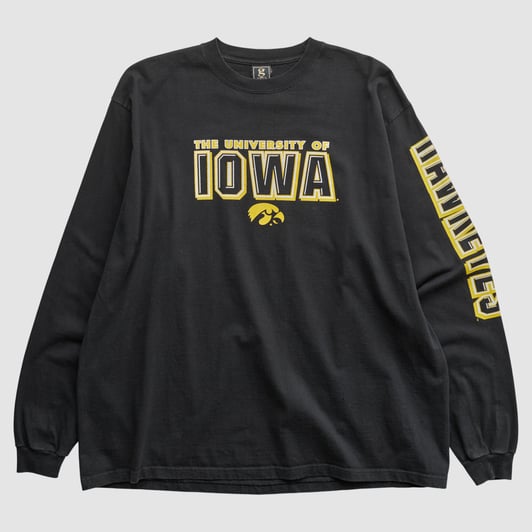 Iowa Hawkeyes Gear For Sports 2010s Long Sleeve T-shirt - Black - 3XL by Fanatics Real Vintage