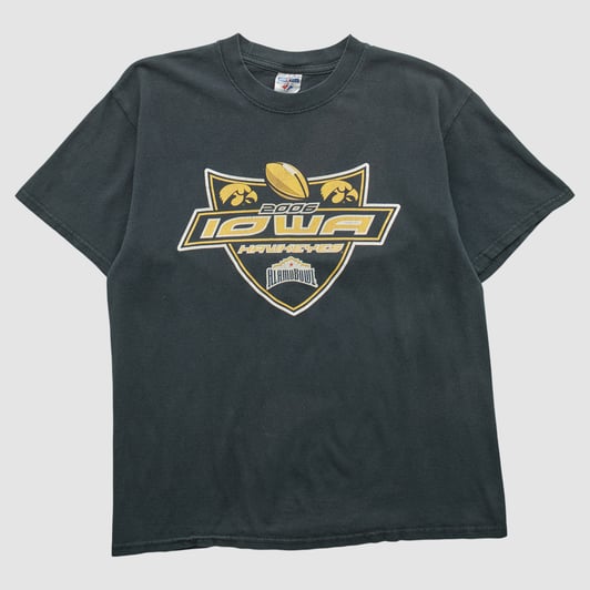 Iowa Hawkeyes Jerzees 2006 T-shirt - Black - M by Fanatics Real Vintage