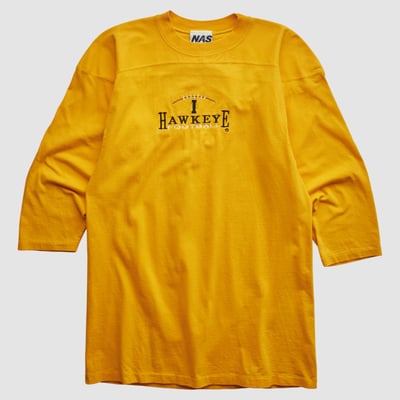 Iowa Hawkeyes National Athletic Sportswear 90s Long Sleeve T-shirt - Yellow - L by Fanatics Real Vintage
