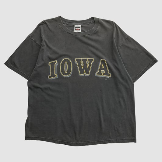Iowa Hawkeyes Tultex 90s T-shirt - Black - 3XL by Fanatics Real Vintage