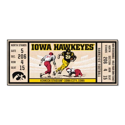 Iowa Hawkeyes Logo Brands 30" x 72" Ticket Runner