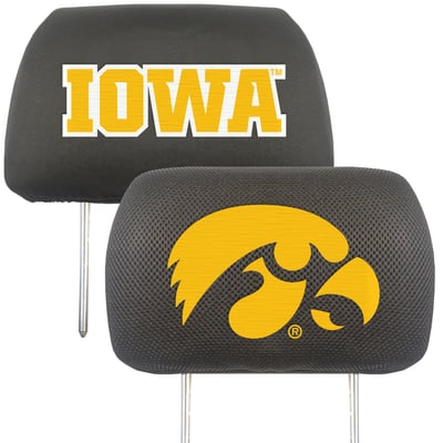Iowa Hawkeyes Logo Brands Car Head Rest Cover