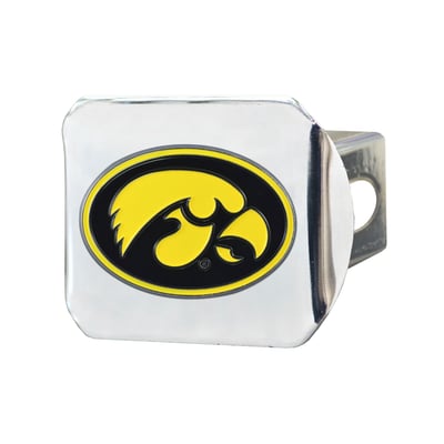 Iowa Hawkeyes Logo Brands Chrome Hitch Cover