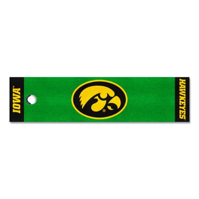 Iowa Hawkeyes Logo Brands Putting Green Mat