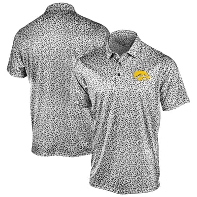 Iowa Hawkeyes Antigua Flourish Polo - Gray