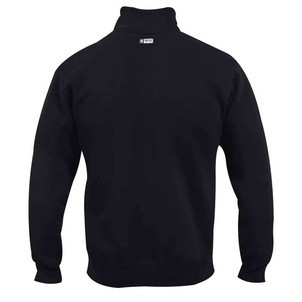 Iowa Hawkeyes Big Cotton Quarter-Zip Pullover Sweatshirt - Black