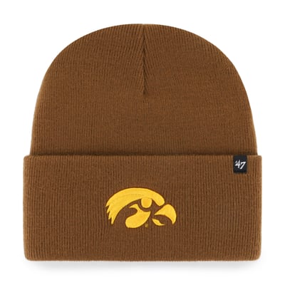 Iowa Hawkeyes Carhartt x '47 Cuffed Knit Hat - Brown