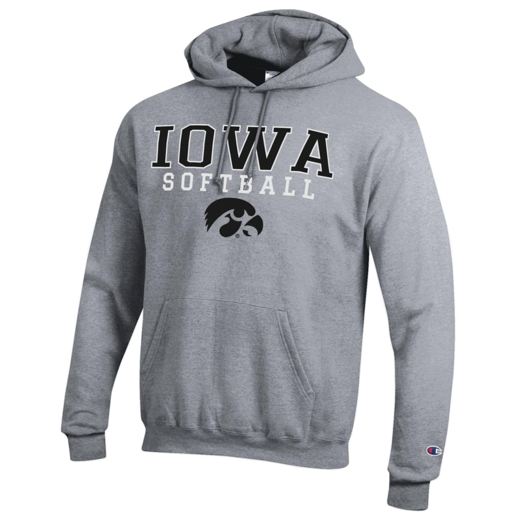 Iowa Hawkeyes Champion Softball Stack Pullover Hoodie - Gray