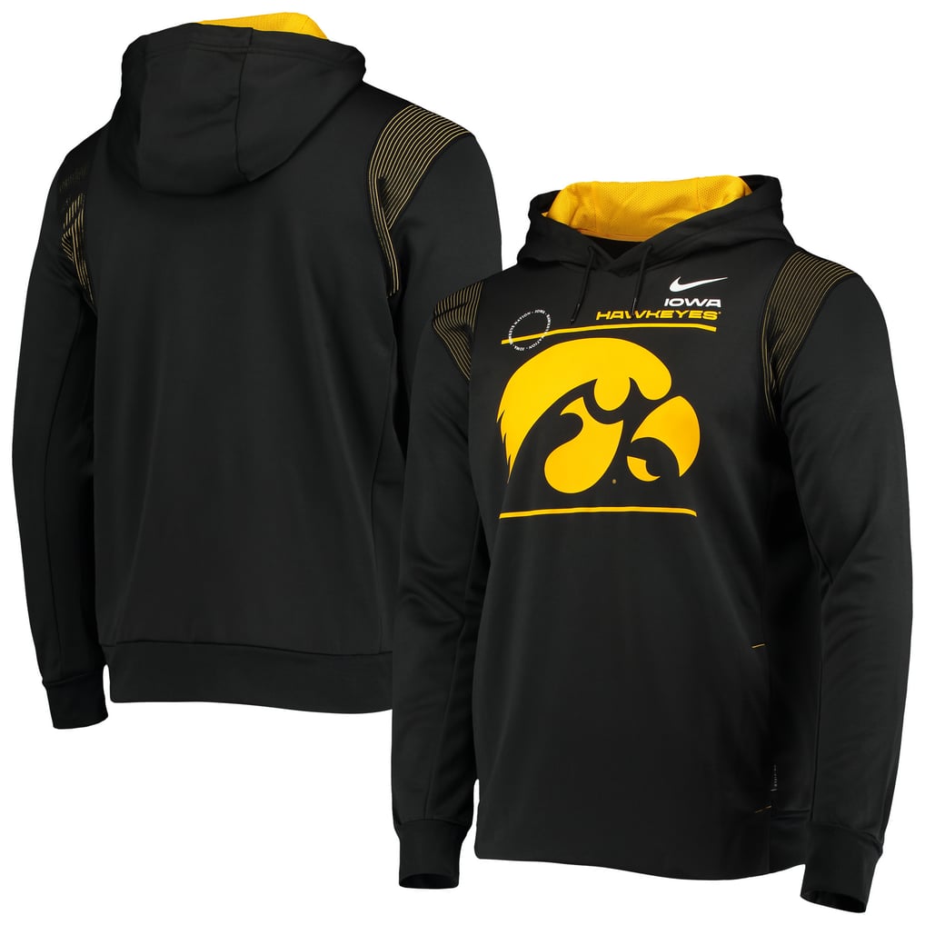 Iowa Hawkeyes Nike 2021 Team Sideline Performance Pullover Hoodie - Black