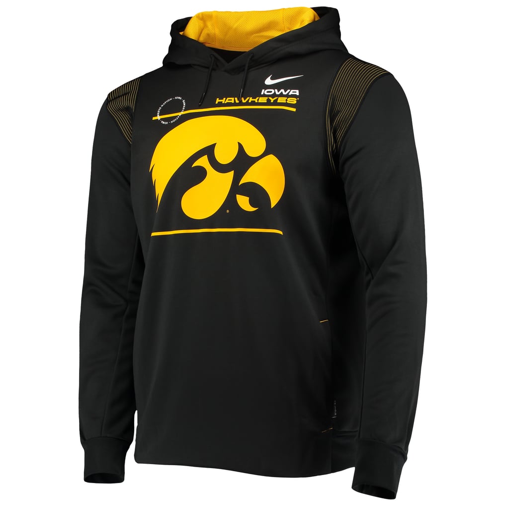 Iowa Hawkeyes Nike 2021 Team Sideline Performance Pullover Hoodie - Black
