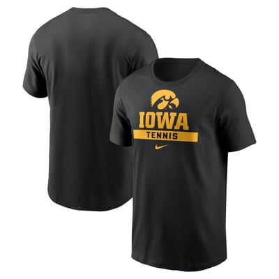Iowa Hawkeyes Nike Tennis Club Sport Drop T-Shirt - Black