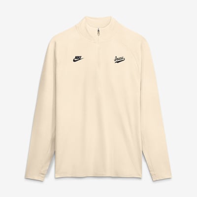  Iowa Hawkeyes Nike Stride Raglan Dri-FIT Half-Zip Pullover - Cream