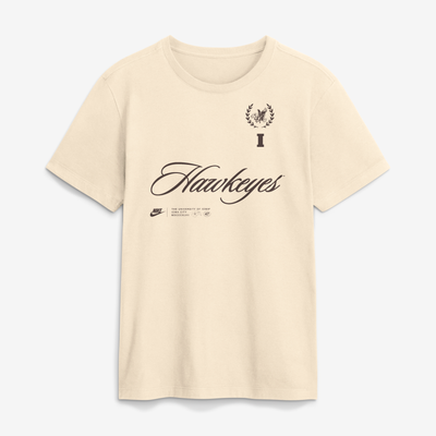  Iowa Hawkeyes Nike Script T-Shirt - Natural